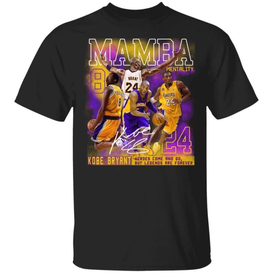 Kobe Bryant Black Mamba Number 8 And 24 T-Shirt Memorial For Fan VA01 ...