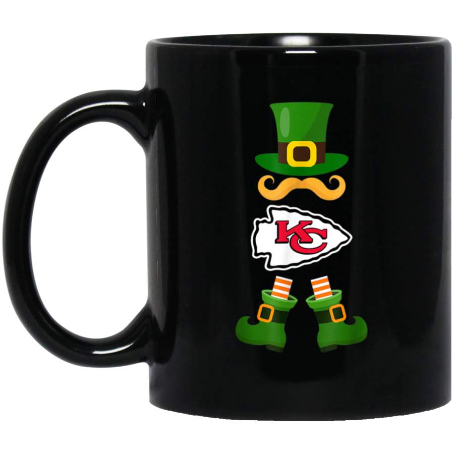 Football Leprechaun St Patricks Day Kansas CityChief Mug