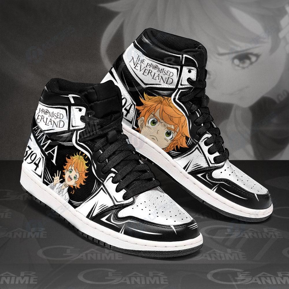 Emma The Promised Neverland Sneakers Custom Anime Shoes Air Jordan 13 Shoes Hajd2403240