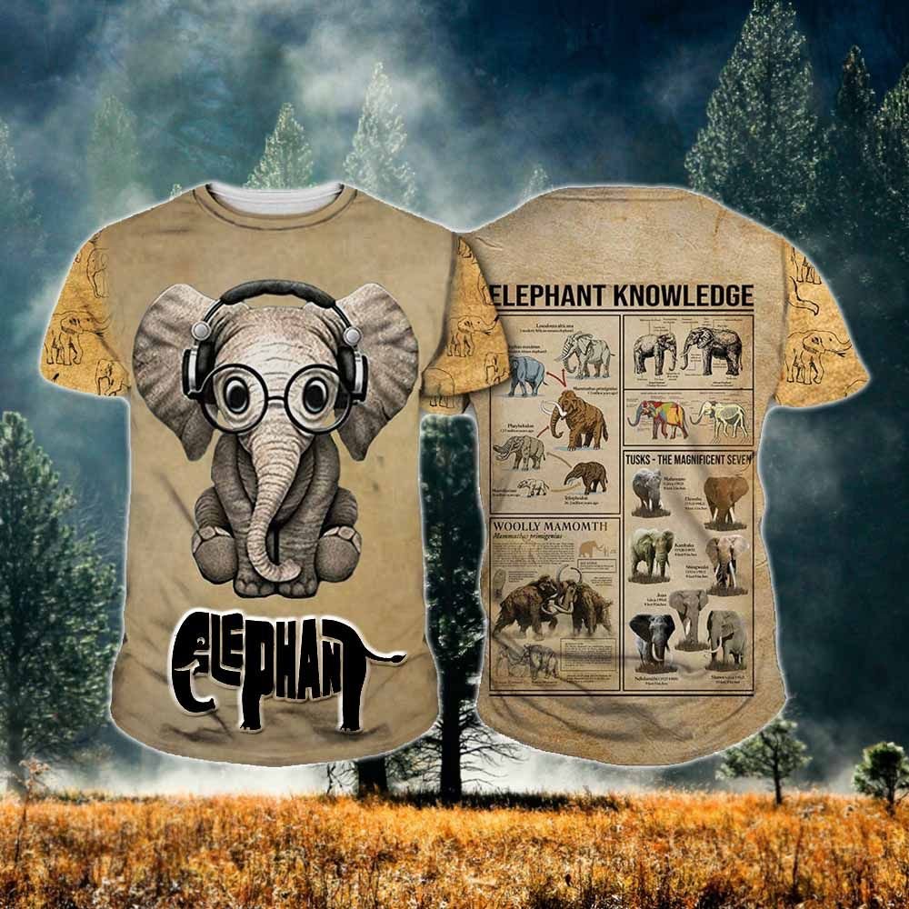 Elephant Ver02 Tthj200721Nby Unisex 3D T-Shirt All Over Print