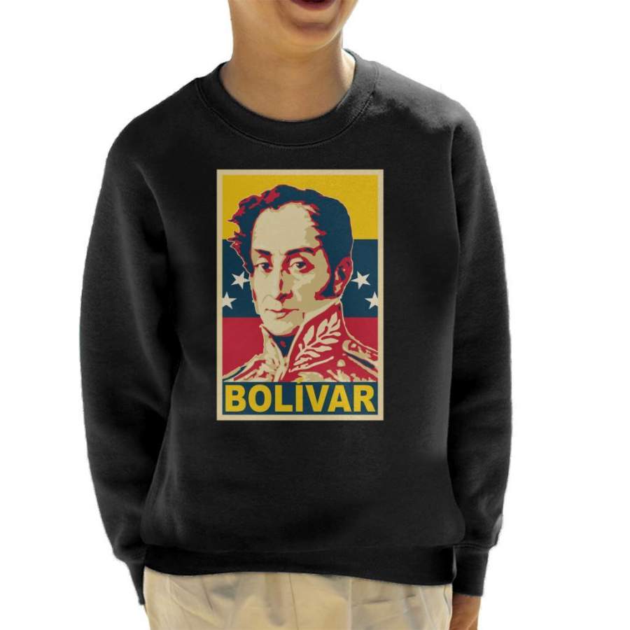 Bolivar Poster Kid’s Sweatshirt