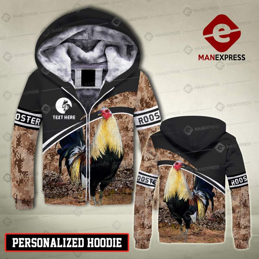 VH CUSTOMIZE ROOSTER 2612 3D ALL PRINT FLEECE HOODIE