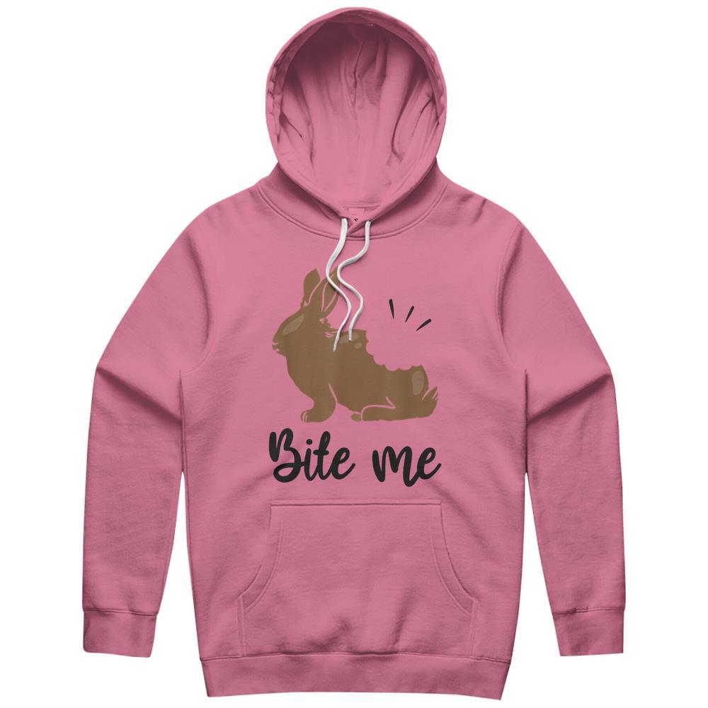 Bite Me Bunny Rabbit Chocolate Funny Easter Hoodie