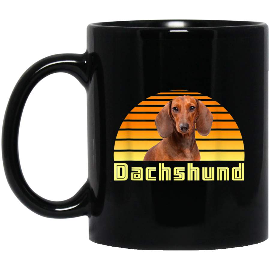 Vintage Sunset Dachshund Mug