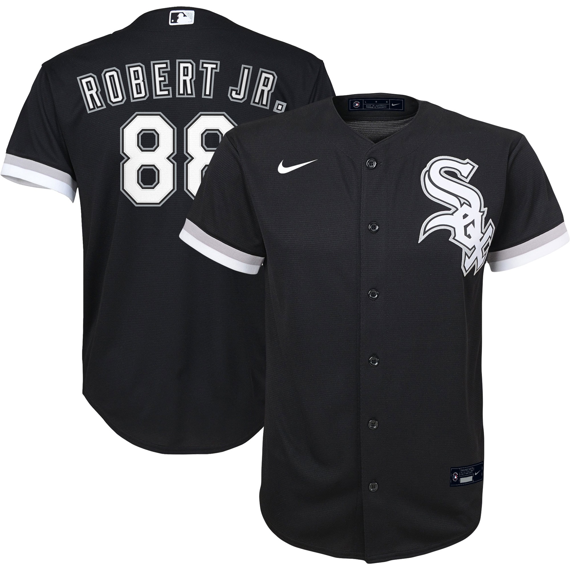 Youth Chicago White Sox Luis Robert Black Alternate Player Jersey