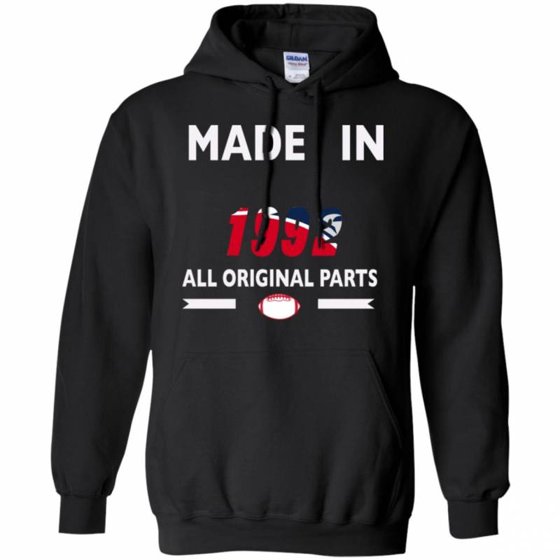 Birthday Gift New England Patriots Made in 1992 All Original Parts Shirts Hoodie V-Neck tank Top