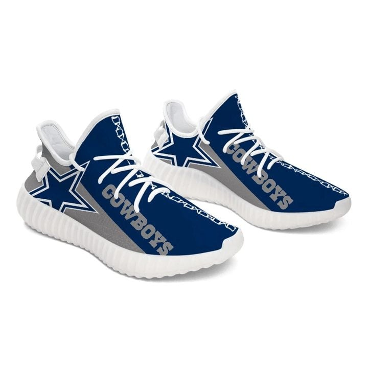 Yeezy Shoes Nfl Dallas Cowboys Dark Blue Grey Yeezy Boost Sneakers