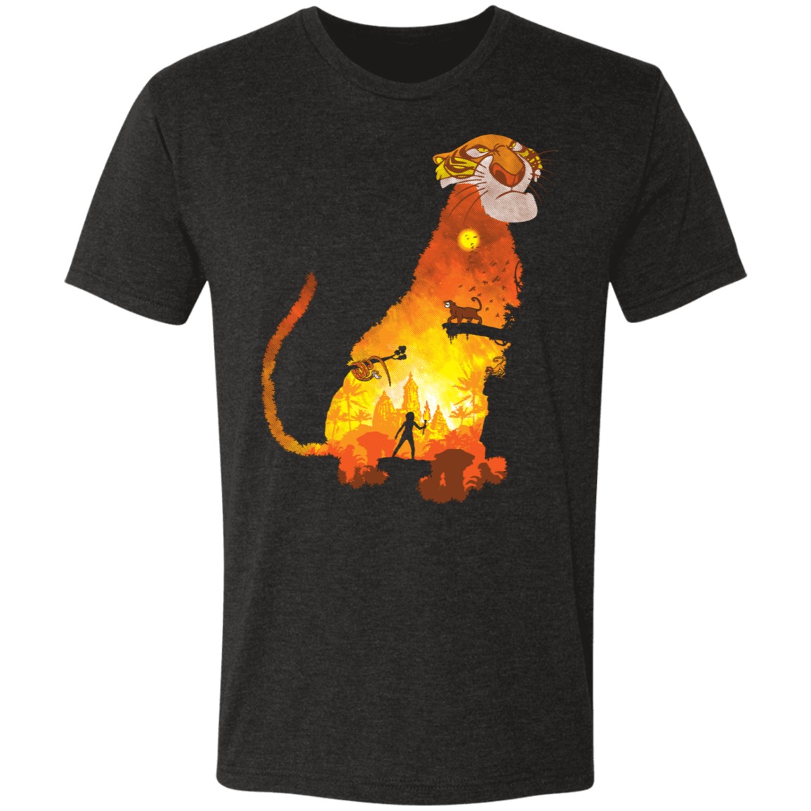 Evil Tiger Mens Triblend T-Shirt