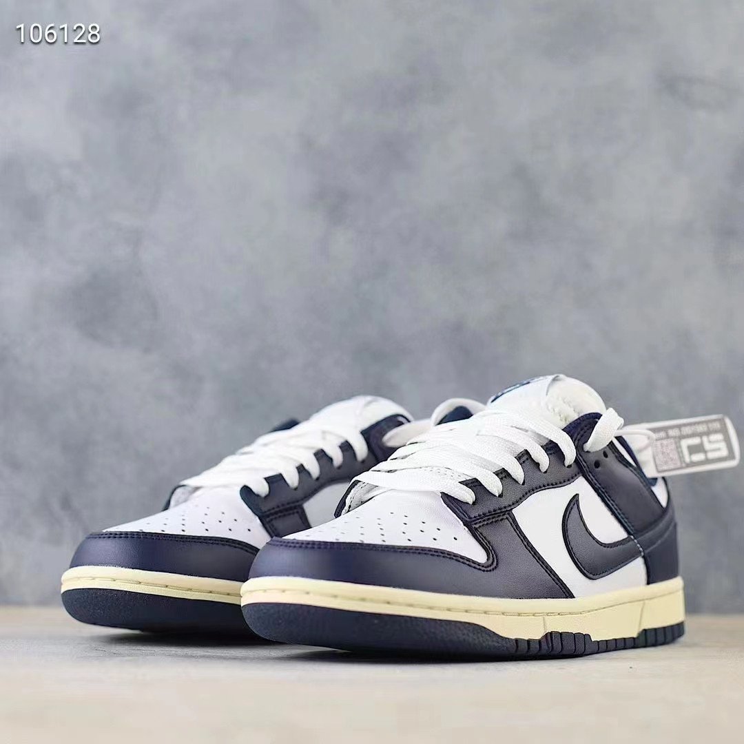 Nike Dunk Low Vintage Navy Shoes Sneakers SNK782466319