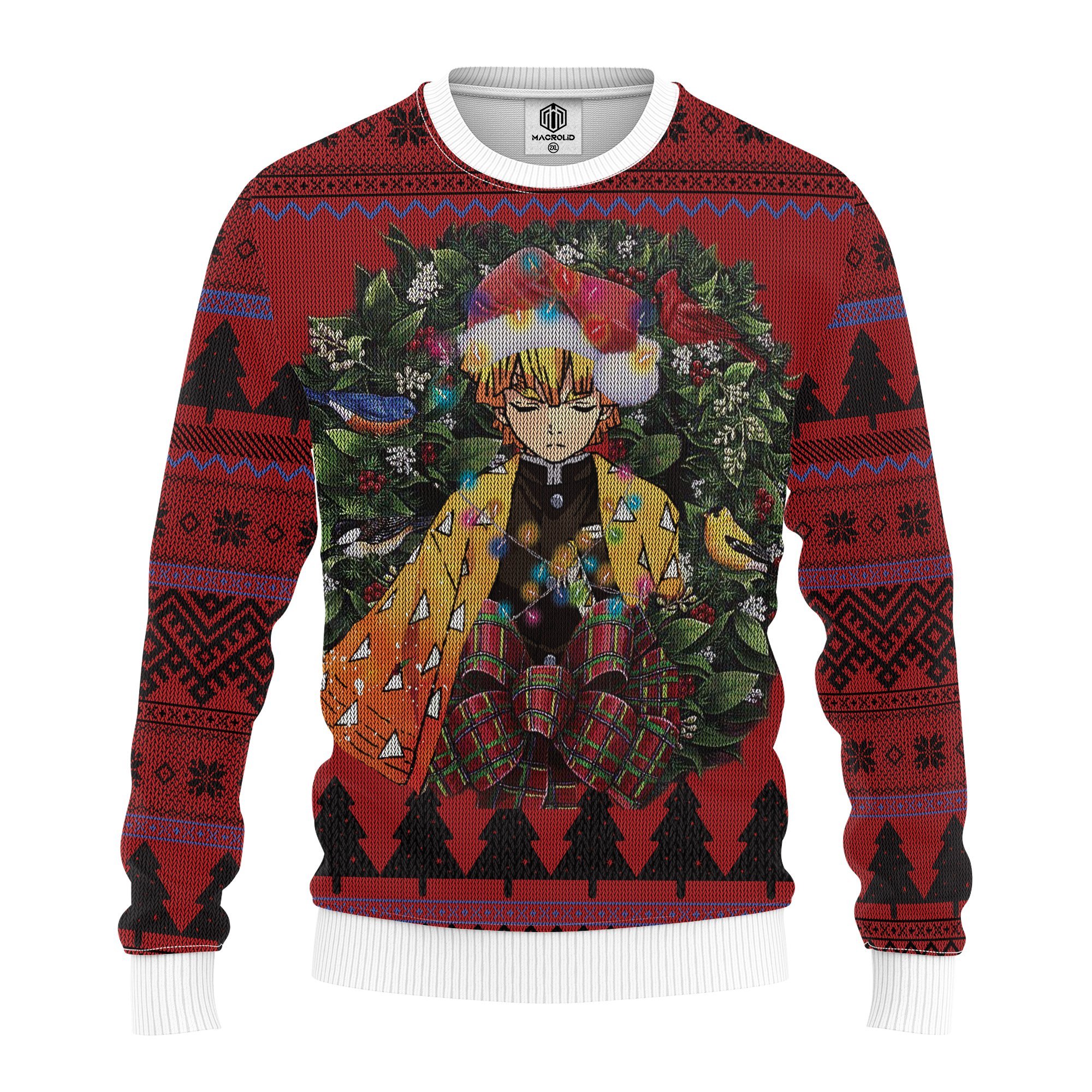 Zennitsu Doujishin Kimetsu Yaiba Mc Ugly Christmas Sweater – thanksgiving gift