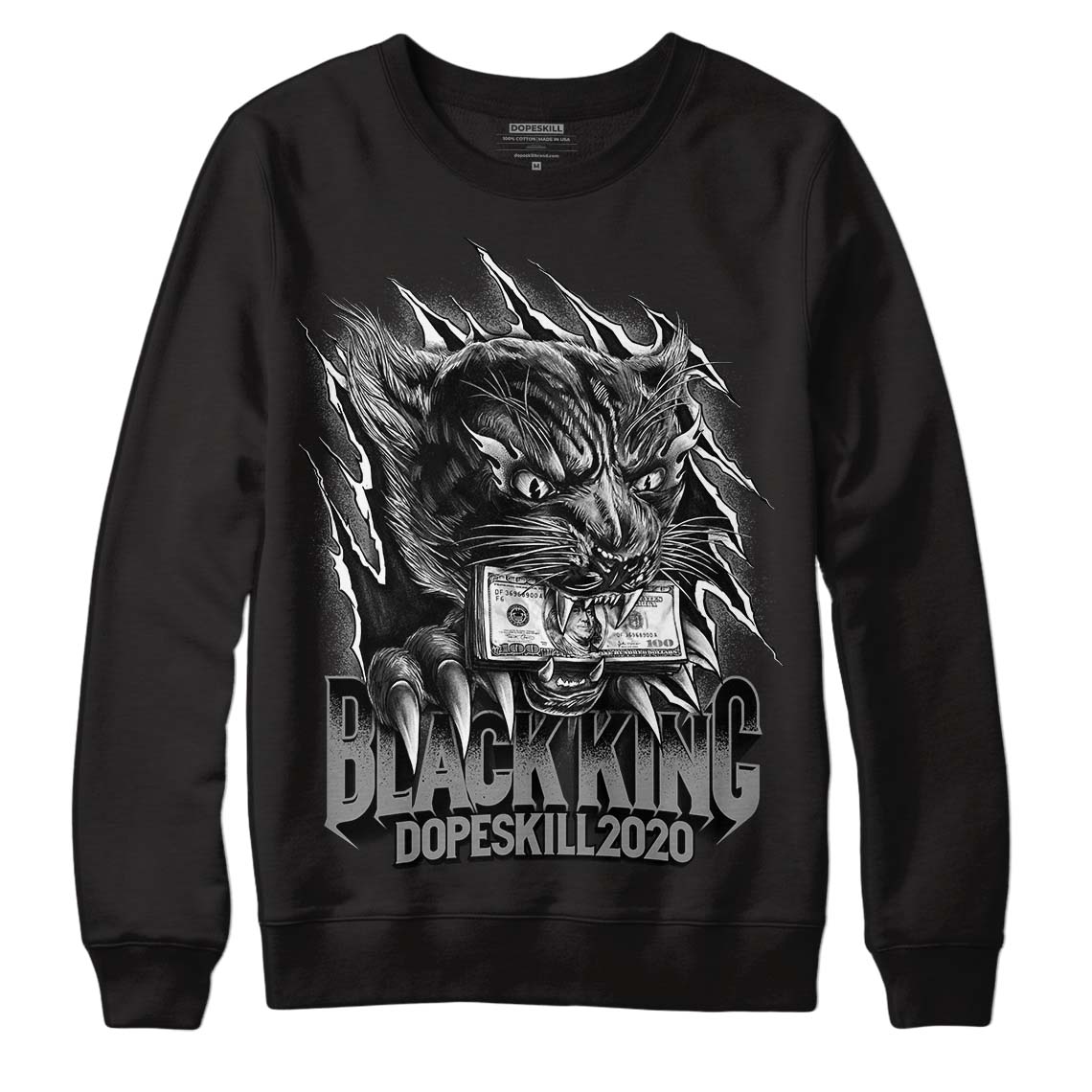 High Og Wmns Twist 2.0 1S Dopeskill Sweatshirt Black King Graphic