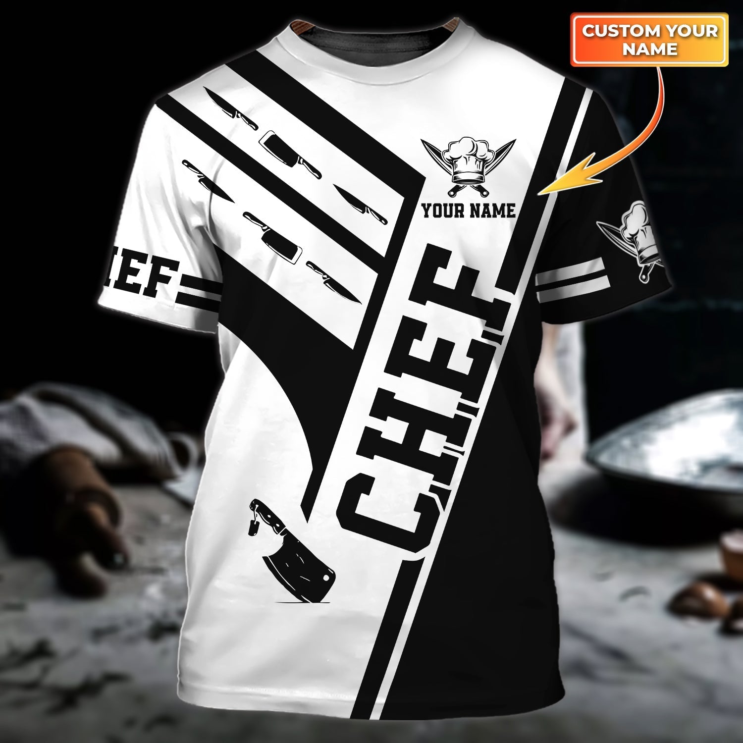 Customized 3D All Over Printed Master Chef T Shirts, Men’S Chef Shirts, T Shirt For Master Chef