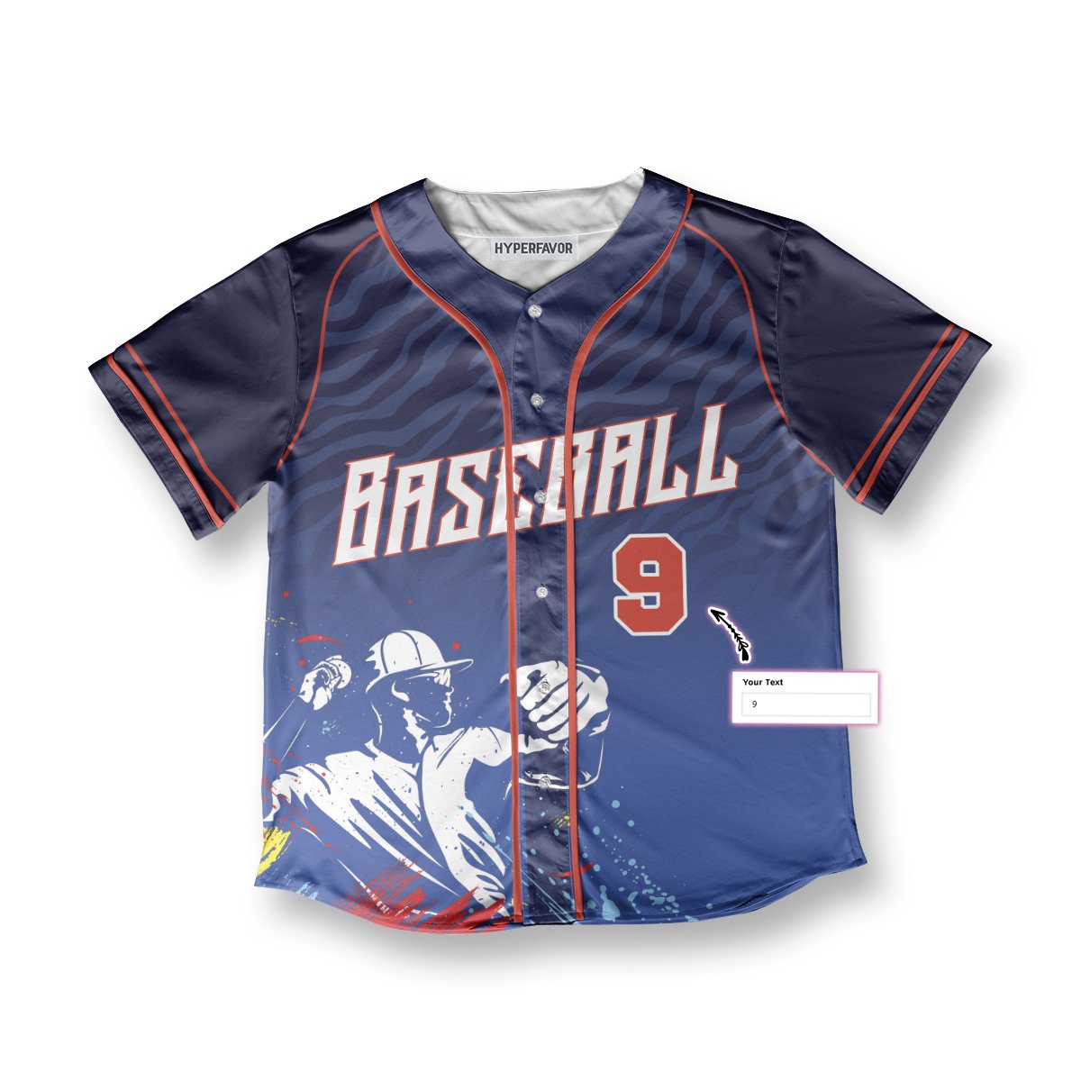 Baseball Swing Leopard Pattern Shirt Custom Baseball Jersey