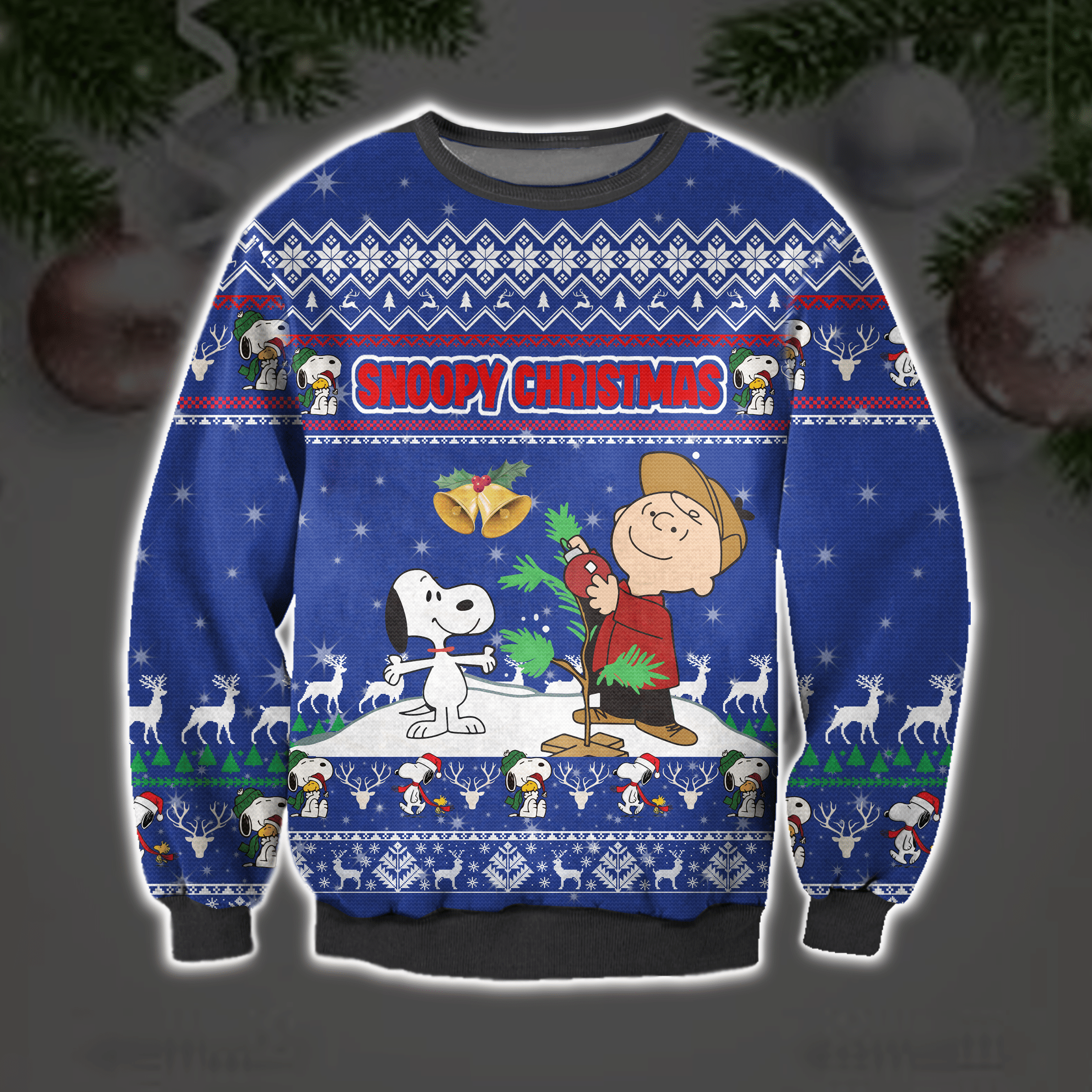 Snoopy And Charlie Brown Ugly Christmas Sweater EmprintsTOP