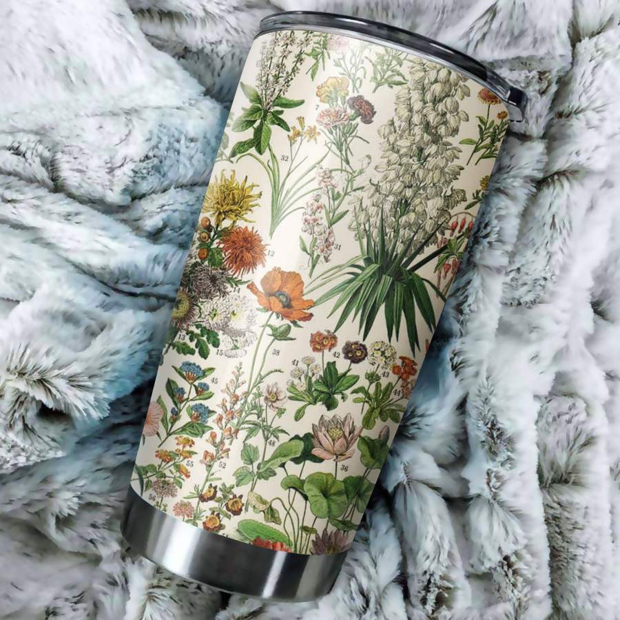 Love Tropical Flowers Stainless Steel Tumbler