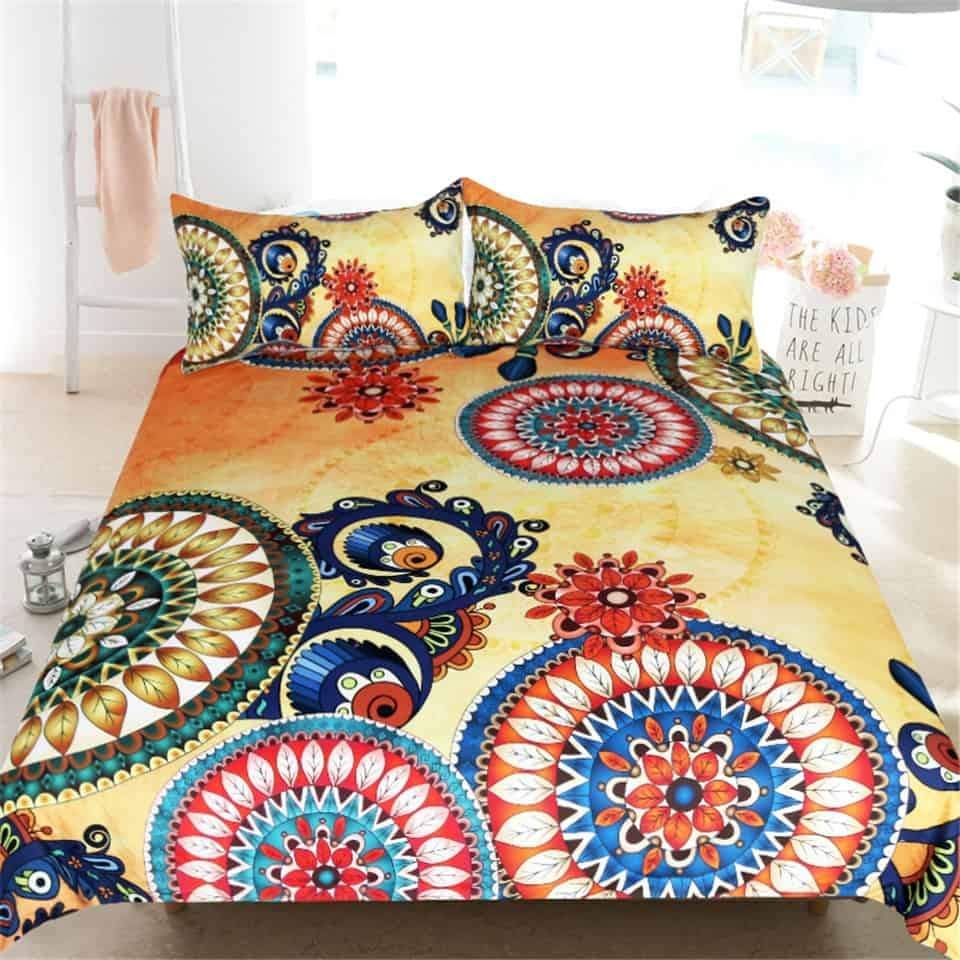 Mandala Flowers Native American Bedding Sets