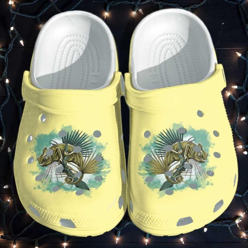 Chameleon Pets Lover Shoes – Chameleon Cute Croc Shoes Birthdays Gifts Men Women