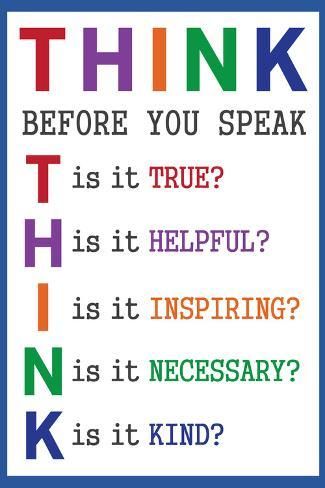 Think Before You Speak Education’ Art Print | Art.com fashionstation 0608 1800