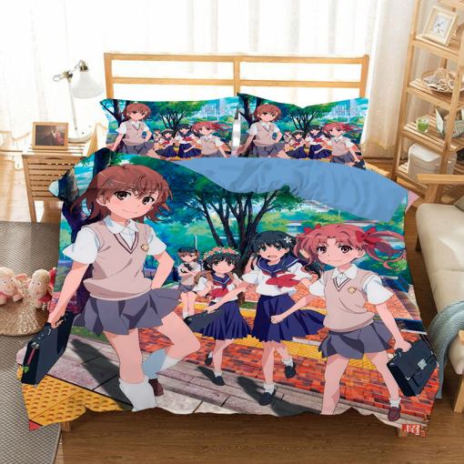 Toaru Majutsu No Index 8 Duvet Cover Pillowcase Home Decor 3D Bedding Set 4581