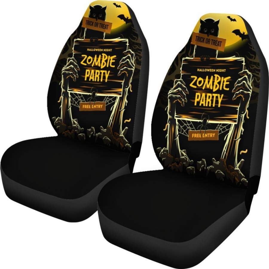 Zombie Party Halloween Car Seat Covers