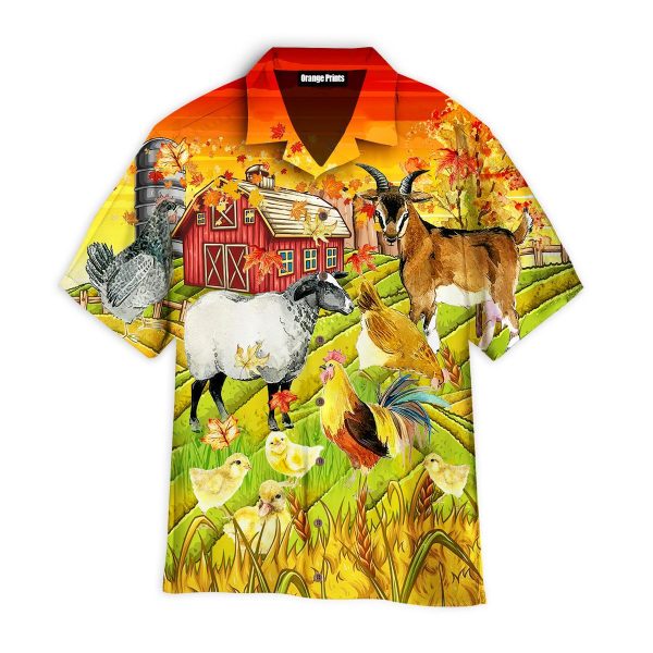 Colorful Animals Art Farmer Hawaii Shirt For Men Women Ha100191