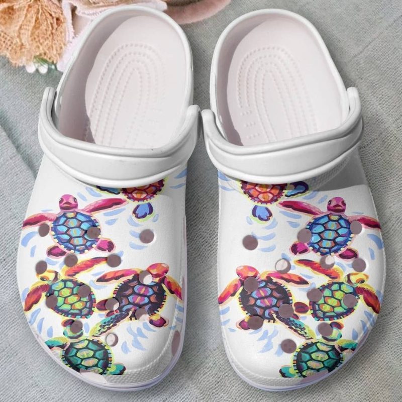 Cute Baby Sea Turtle Shoes – Save The Ocean Crocbland Clog For Women Girl Mothe