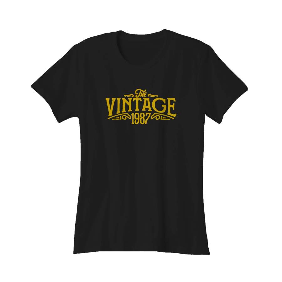 30th Birthday For Her The Vintage 1987 Graphic Gift Ideas Women’s T-Shirt