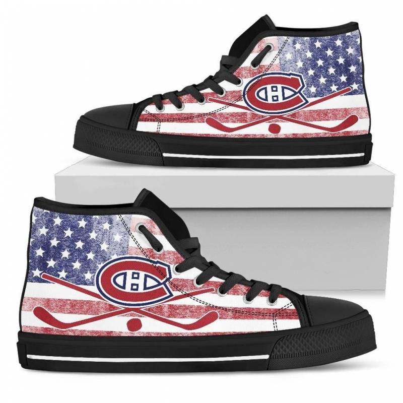 Flag Rugby Montreal Canadiens High Top Shoes #584