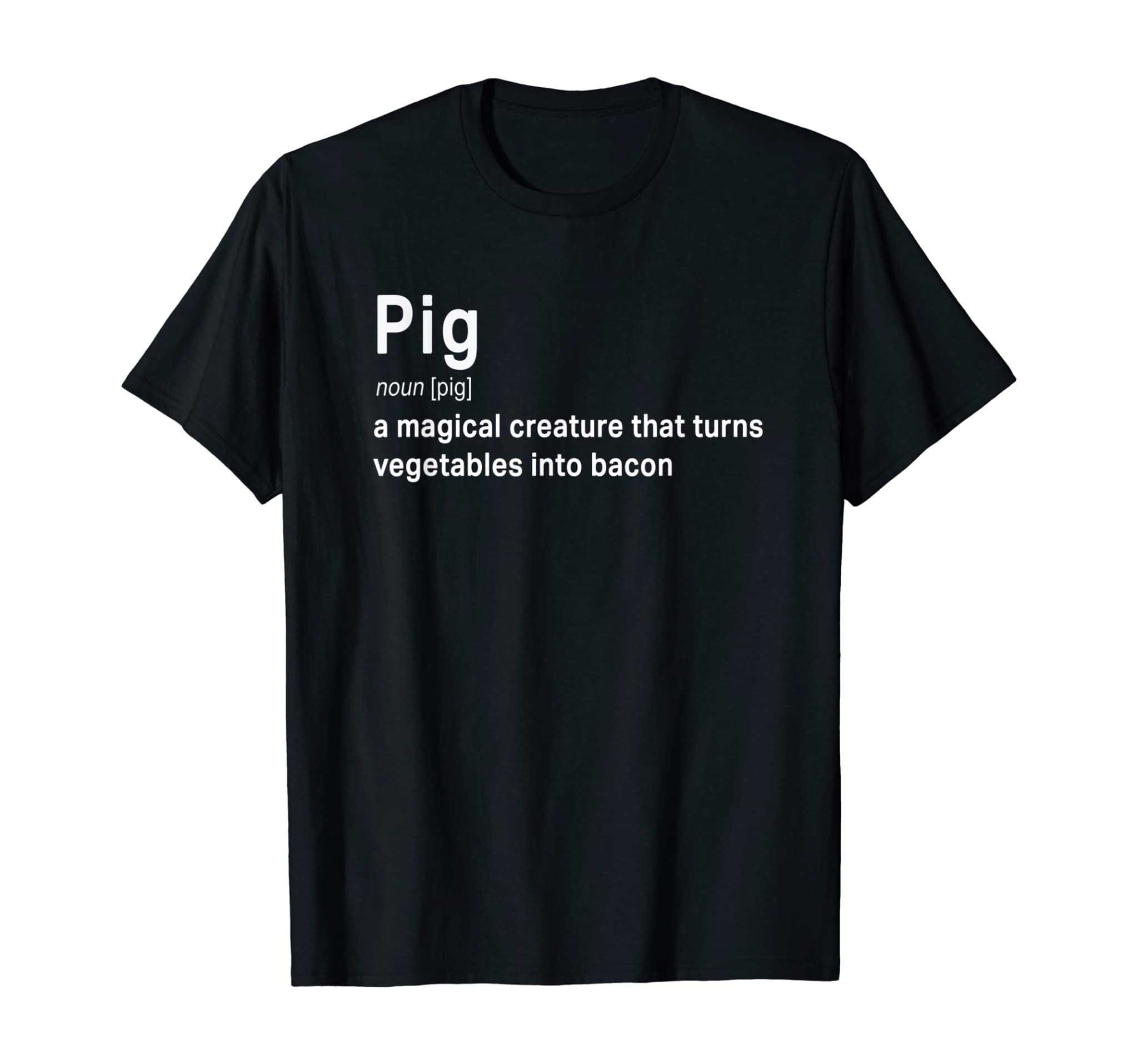 Best Hilarious Pig and Bacon Definition Funny Gift T-Shirt