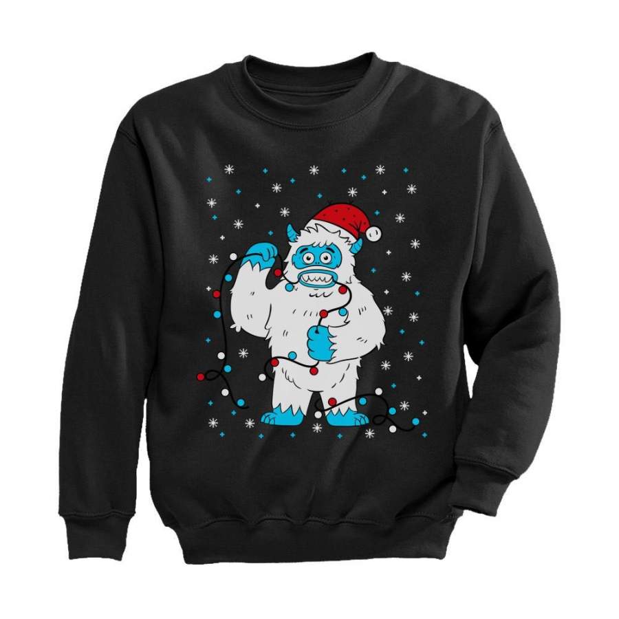 Ugly Christmas Snow Monster Yeti Xmas Toddler/Kids Sweatshirt