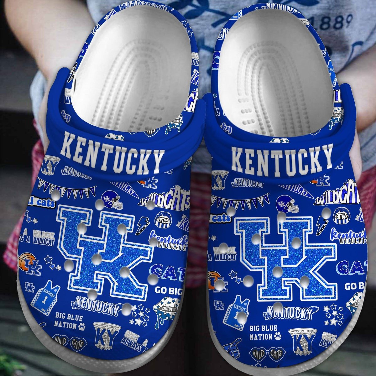 Kentucky Wildcats NCAA Sport Crocss Clogs Crocband Shoes Comfortable For Men Women and Kids