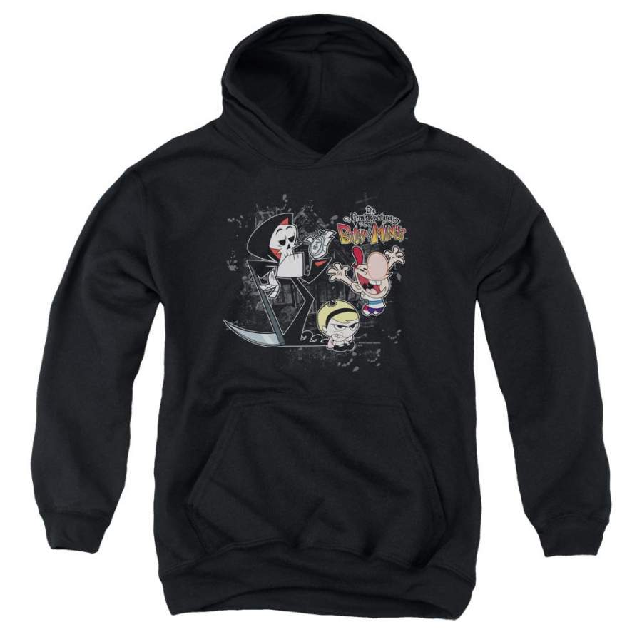 The Grim Adventures of Billy & Mandy Splatter Cast Youth Hoodie (Ages 8-12)