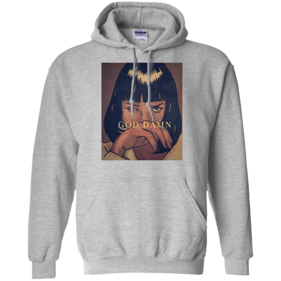 AGR Pulp Fiction – Mia Wallace Gildan Pullover Hoodie