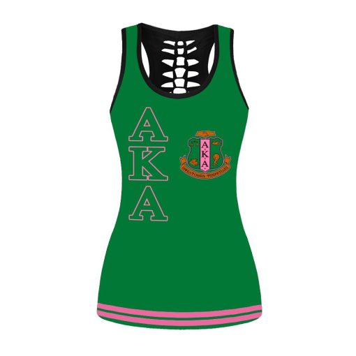 Alpha Kappa Alpha Aka 1908 Combo Tank-Top And Legging