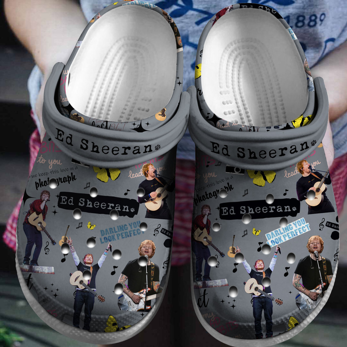 Ed Sheeran Music Crocs Crocband Clogs Shoes Comfortable For Men Women and Kids 3