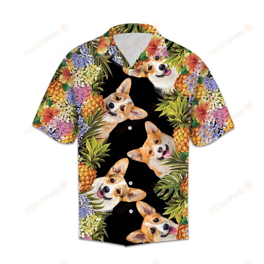 Aloha Pembroke Welsh Corgi Hawaiian Shirt Ha59574