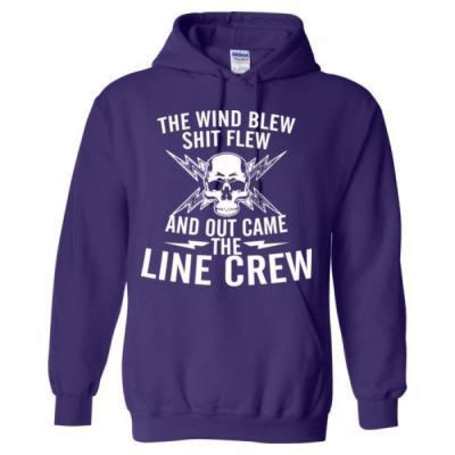 AGR The Wind Blew Shit Flew And Out Came The Line Crew – Heavy Blend™ Hooded Sweatshirt