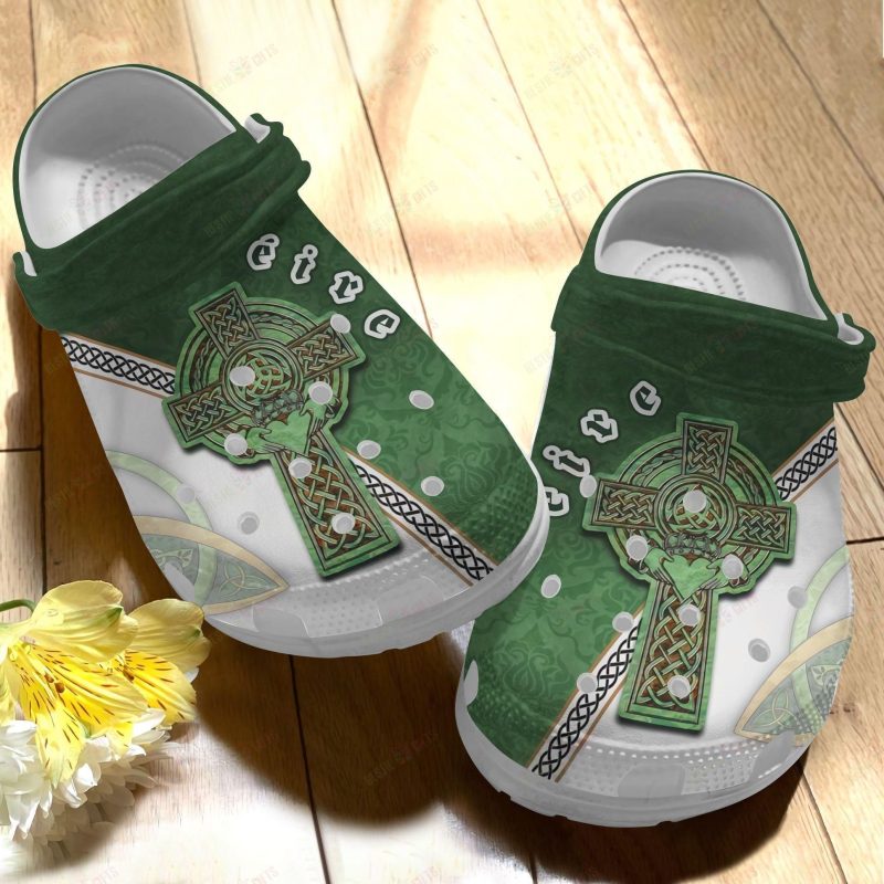 St Patricks Day Ireland Christian Cross Irish Crocband Shoes