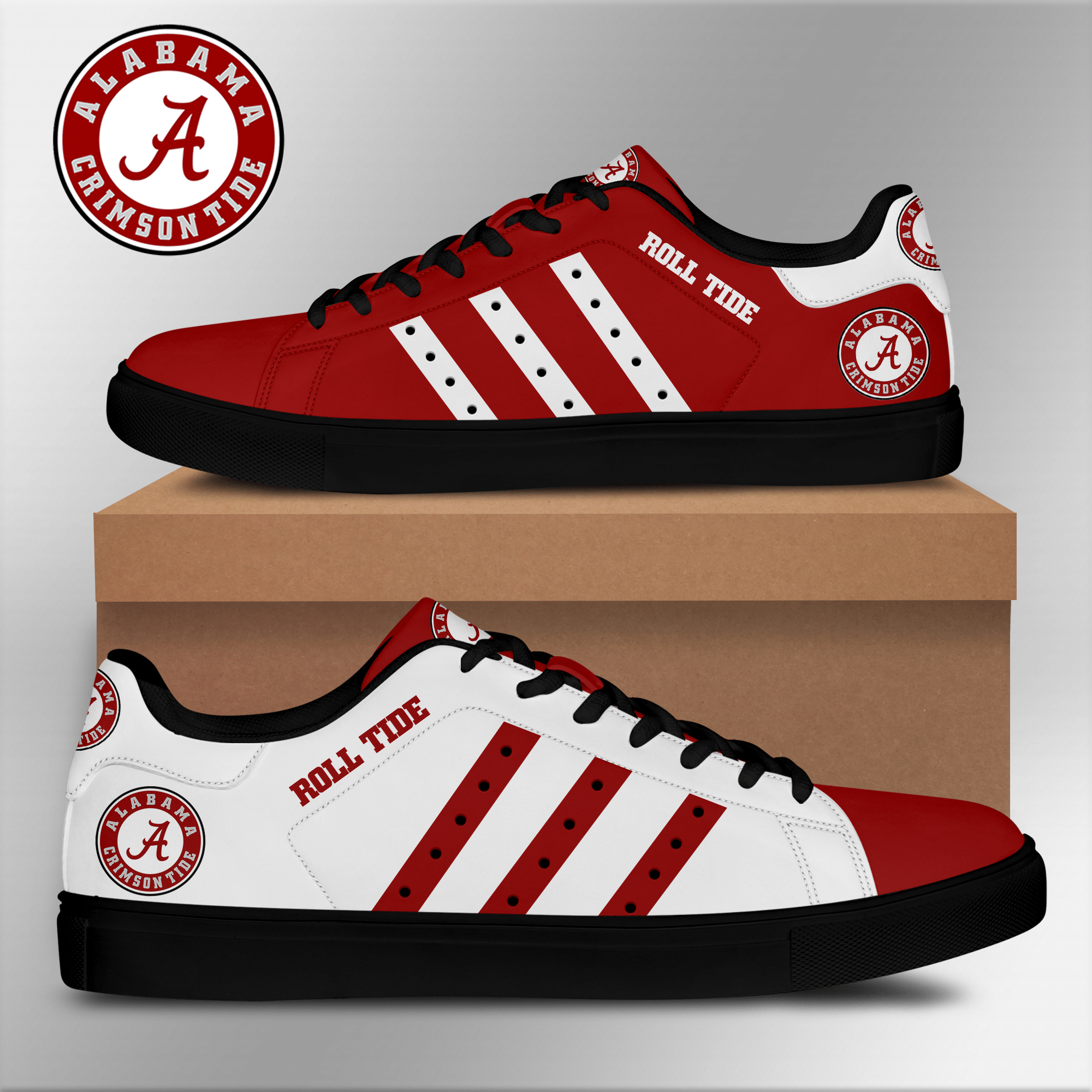 Alabama Crimson Tide Low Top Shoes V5