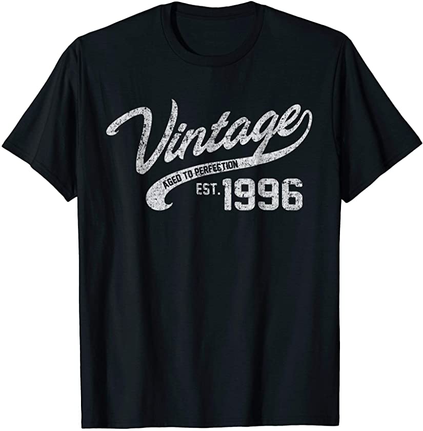 Vintage Made In 1996 T-Shirt 22nd Birthday Gift