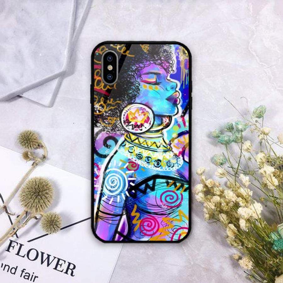 Woman Art Glass Phone Case