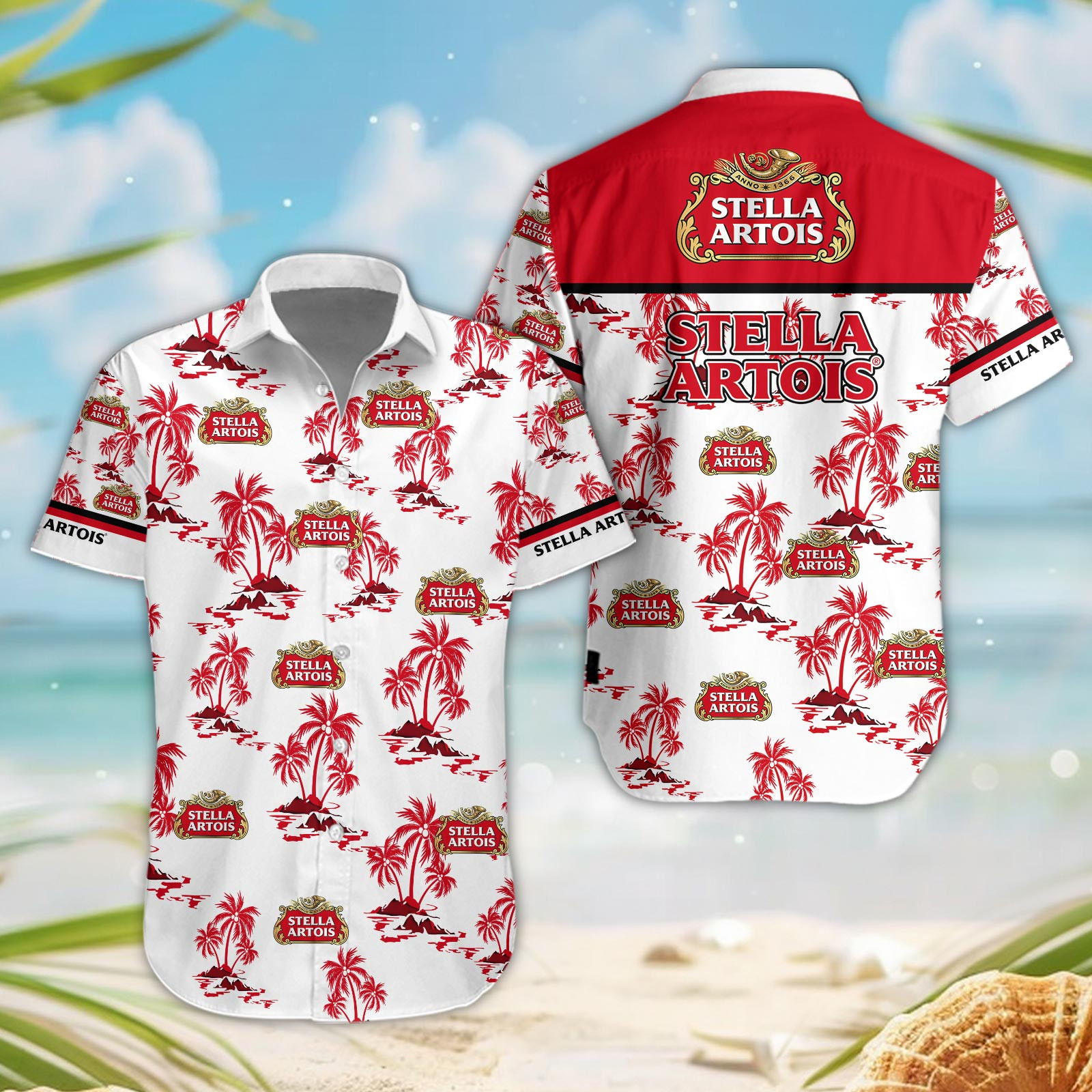 Stella Artois Hawaiian Shirt