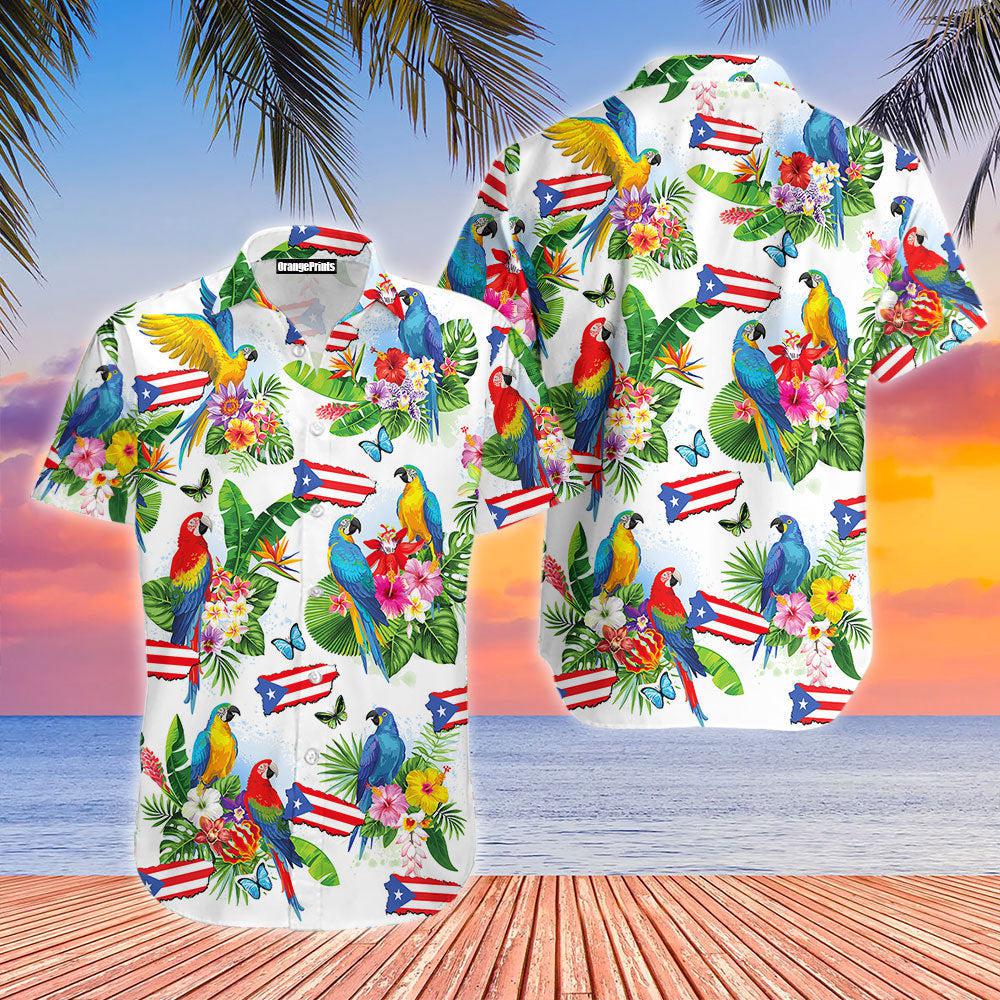 Puerto Rico Parrots Tropical Hawaii Shirt For Men Women Ha101793