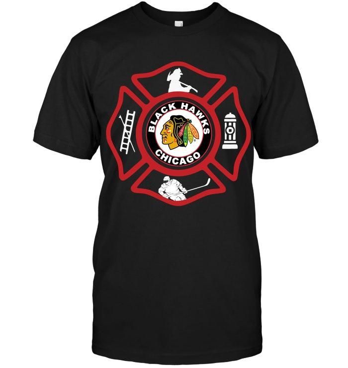 Chicago Blackhawks Firefighter Shirt Tshirt, Hoodie,  Hoodie Sweater