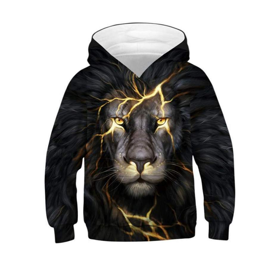 Youth Animalys 3D Lion Printed Sweatshirt Men/Women All-Over Print 3D Hoodie