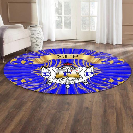 Sigma Gamma Rho Round Rug – Sorority Vintage Style Round Rug