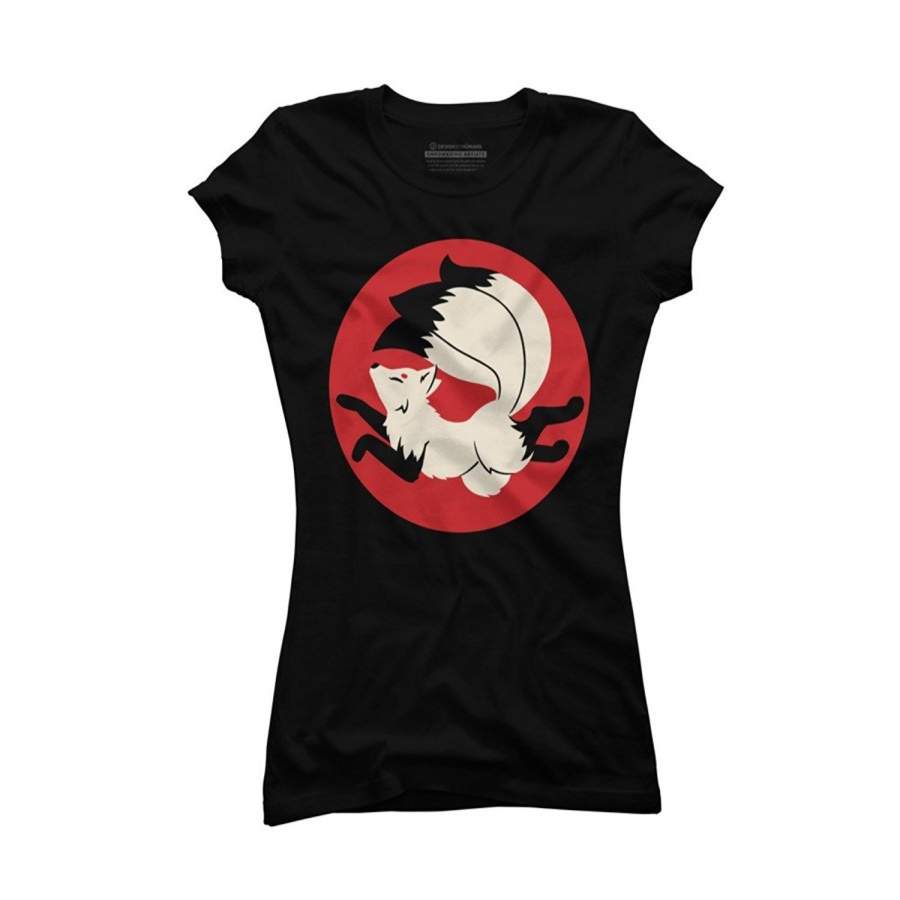 Women’S Fashion Summer T-Shirt Three-Tailed Kitsune Juniors’ Graphic T Shirt Women Funny T Shirts