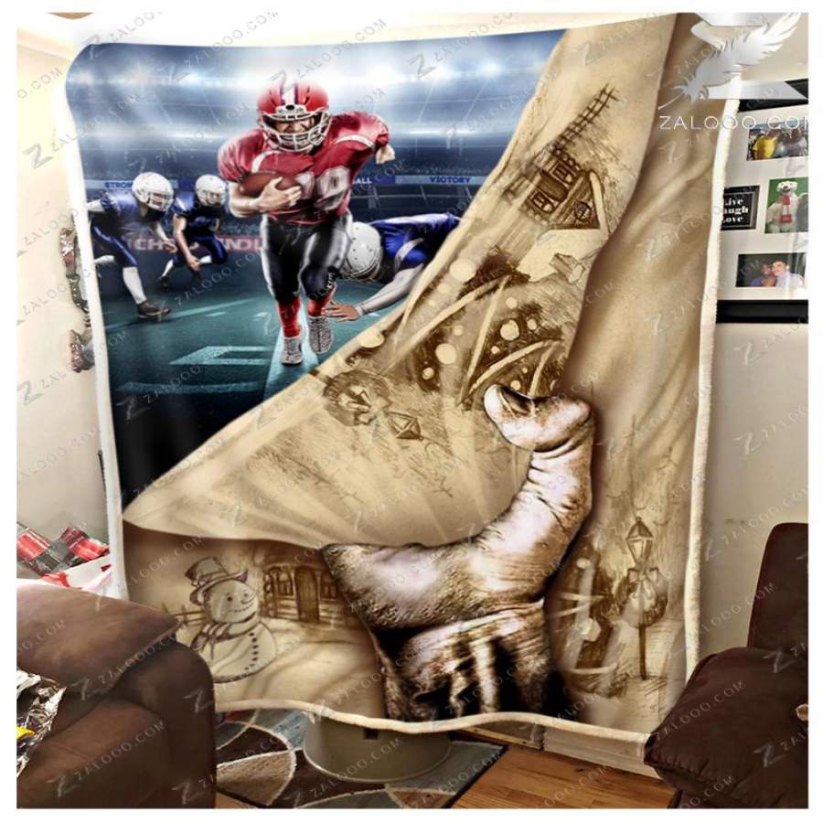 Zalooo – Football Blanket – Do All Things Through Christ