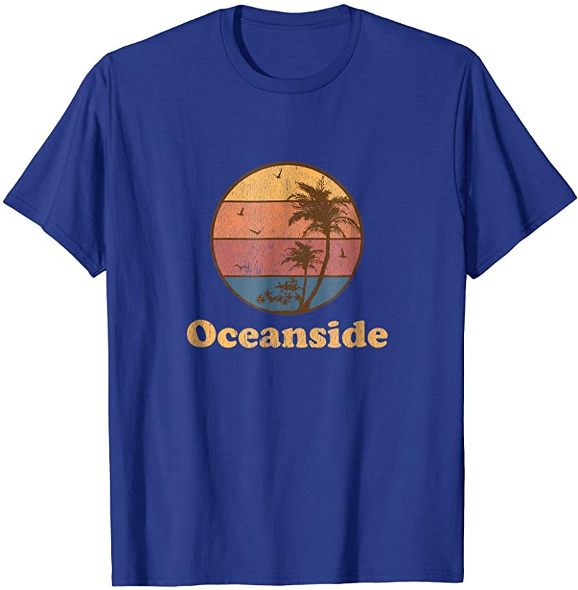 Retro Oceanside California T Shirt Vintage 70s Sunset Tee - Gochildhood