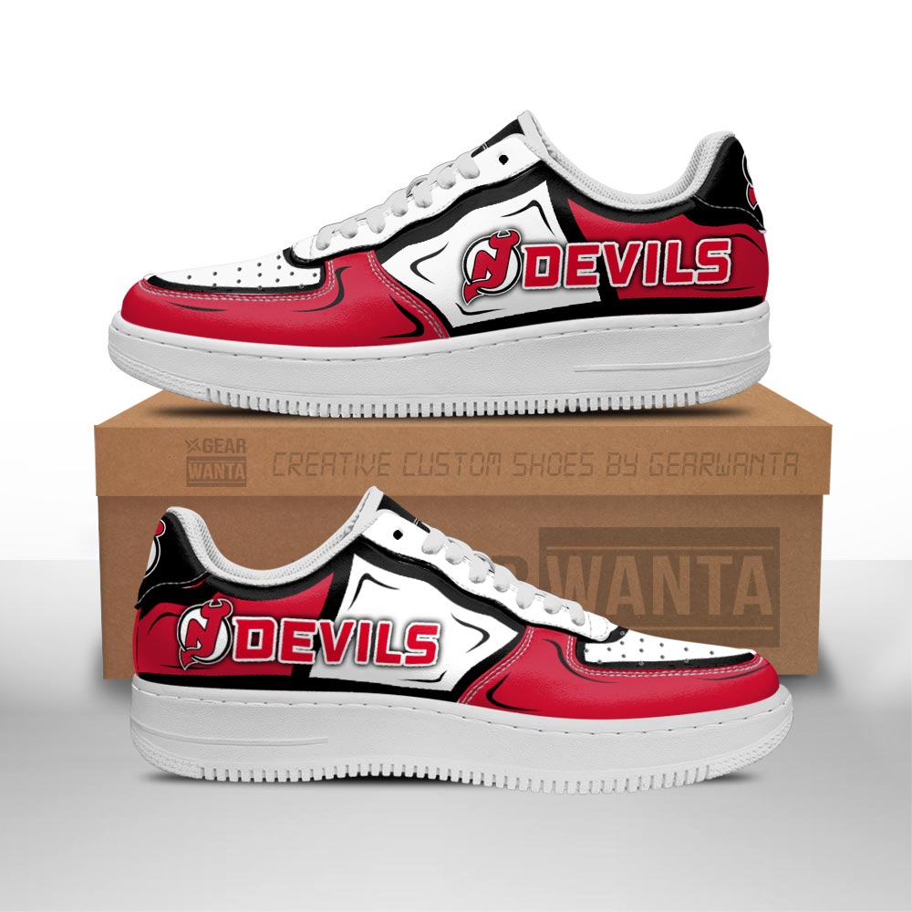 New Jersey Devils Air Sneakers Custom Naf Shoes For Fan